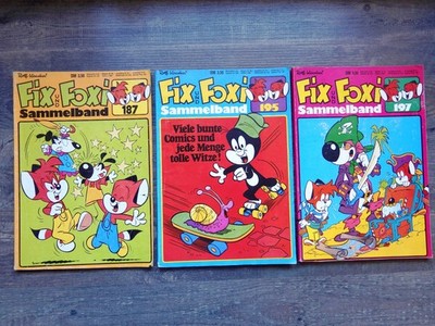 Fix & Foxi Sammelband Nr. 187, 195 und 197 aus 1979 - sehr guter Zustand