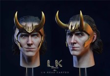 BY-ART BY-T10B 1/6 Tom Hiddleston Head Sculpt Carving For 12" Male Action Figure