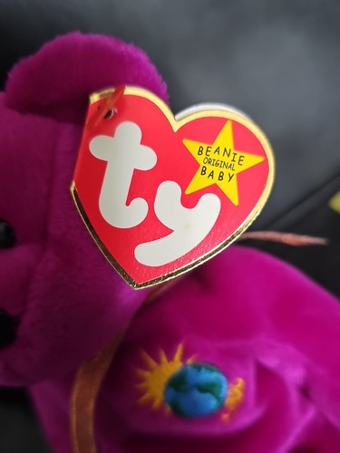 1999 Ty Beanie baby “Millennium” Bear Beautiful Color Bright - Picture 9 of 17