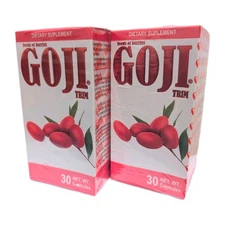 2 Pack! Goji Trim Natural Weight Loss 60Caps, Goji Berry Seeds