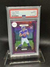 2023 Prizm Jaren Hall Purple Rookie /125 #367, PSA 10