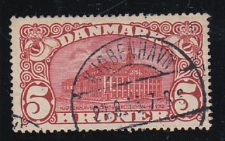 Denmark 1915 5k Red fine used. SG 185 Cat £180
