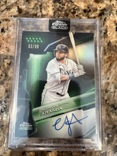2026 Topps Chrome Black Jonathan Aranda Green Auto /99 On Card Factory Encased