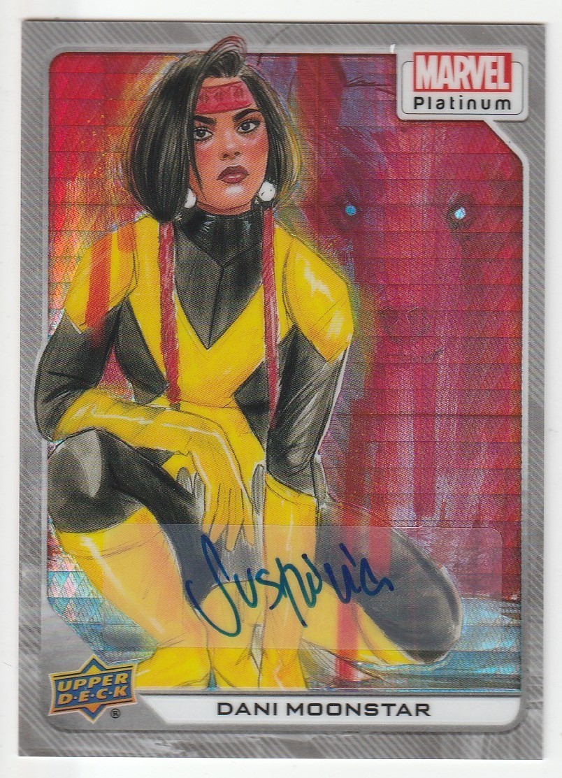 2023 MARVEL PLATINUM * WHITE RAINBOW AUTO * DANI MOONSTAR * #04/10 !!! view 1