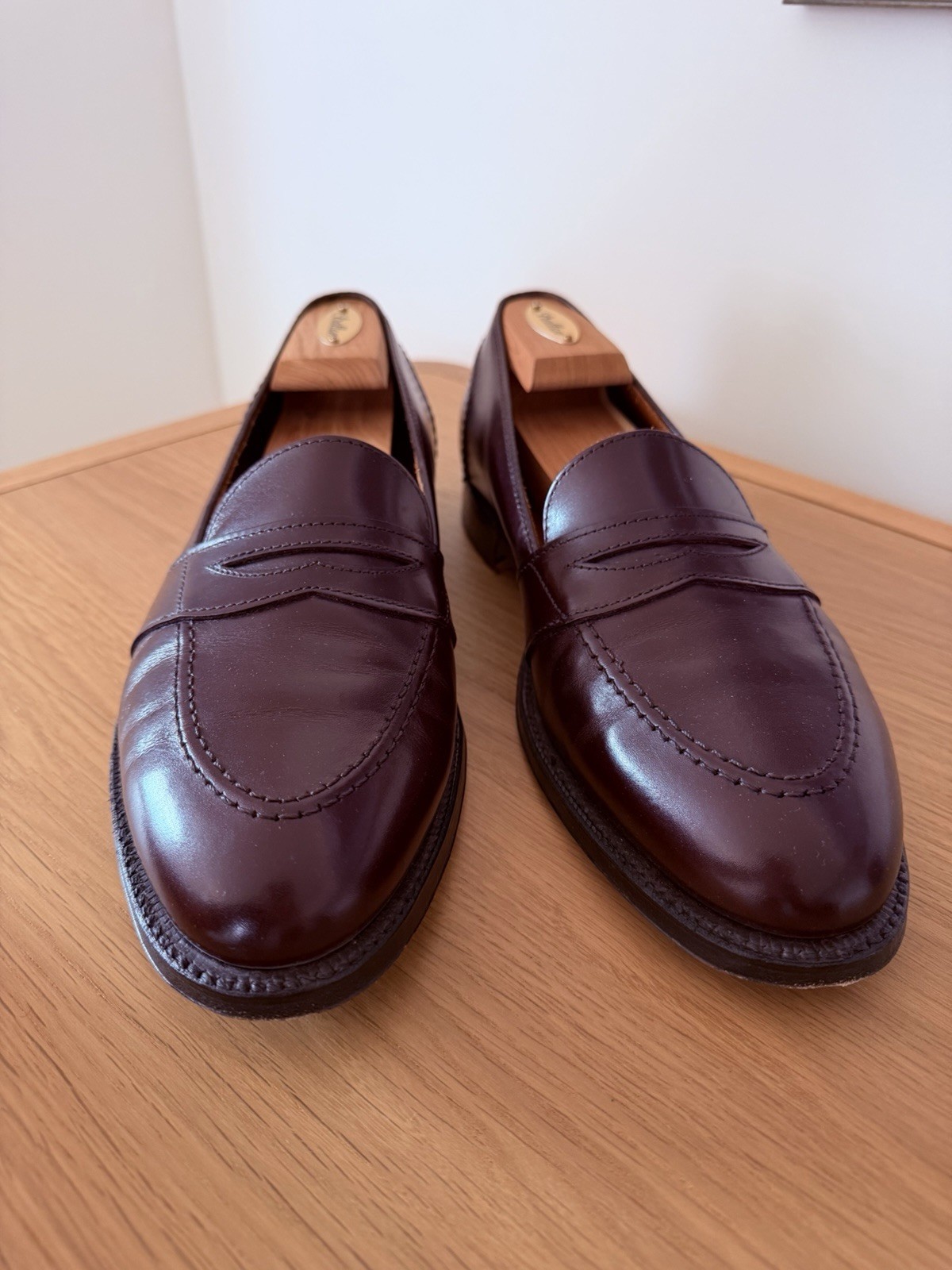Alden 683 Burgundy Calfskin Full Strap Loafer
