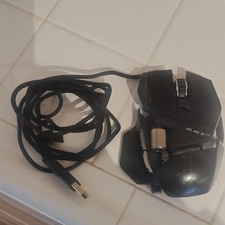 Mad Catz R.a.t. 7 Laser Wired Gaming Mouse Black Programmable Adjustable Dpi