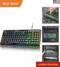 K517 Pro Wired Gaming Keyboard, RGB Backlit, Mechanical Feel 94 Keys Computer...