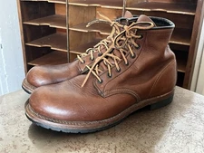 Red Wing Boots #9016 Cigar Featherstone -  Beckman Sz US 9 D Made In USA VTG