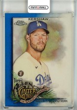 2022 Topps Allen Ginter Chrome Clayton Kershaw Blue /150 Dodgers
