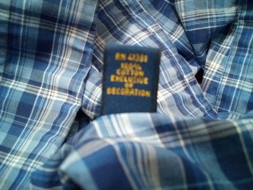Ralph Lauren Shirt Men 3XLT Tall Blue Plaid Pleated Short Sleeve - Picture 5 of 10