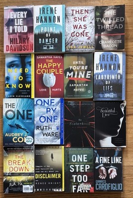 Lot 16 Psychological Thrillers irene Hannon Lisa Jewell Ruth Ware