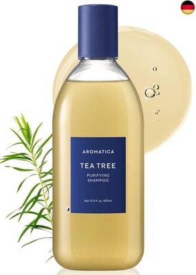 AROMATICA Reinigendes Shampoo mit Teebaum - Sulfatfrei, Vegan mit Salicylsäure 