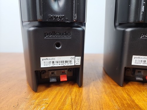 Polk Audio RM6751 Satellite Speakers Pair Black 8 Ohms Tested Working - Picture 7 of 19