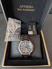 Citizen Attesa 30th Anniversary Eco-Drive Titanium Watch with World Time from J