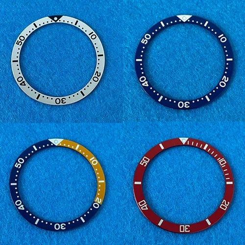 39mm*32mm Aluminum Flat Watch Bezel Insert Ring for Mens Watch Accessories