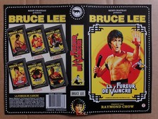 JAQUETTE VHS - LA FUREUR DE VAINCRE - VHS SLEEVE - BRUCE LEE - KARATÉ - KUNG-FU