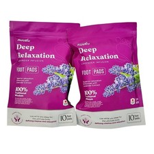 NUUBU Deep Relaxation Lavender Detox Foot Pads 20 patches/2 bags EXP 09/25 NEW