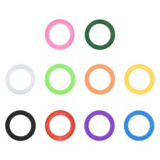 Key Caps Covers Set Keys Ring Coding Tags Identifiers, 10 Assorted Colors 30pcs