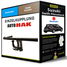 Abnehmbare Anhängerkupplung für SUZUKI Swift Fliessheck 10- IV FZ / NZ Auto Hak