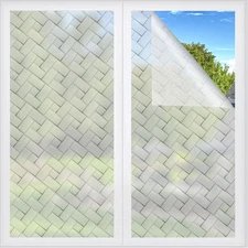 Frosted Privacy Window Film Static Cling Sun Blocking Glass Sticker for DIY Home