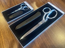  NIB Gingher Designer Series Set- 4"Embroidery  8" Dressmaker Scissors-"Julia"