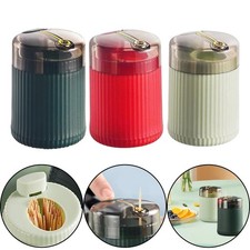 3 Pack Pop Up Toothpick Holder Automatic Dispenser Portable Clear Cap Box
