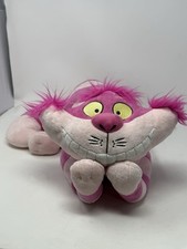 CHESHIRE CAT Alice in Wonderland Plush Stuffed Animal Pink Disney 25" Long EUC