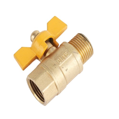 Heavy Duty Brass Shut Off Valve Connector for Garden Hose 12 GHT x 12 GHT - Picture 10 of 11