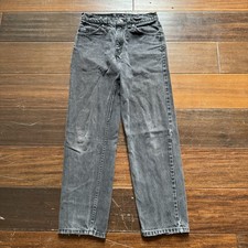 1990s Faded Black Orange Tab Levi's 550s Made in USA Jeans 27x28