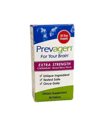 PREVAGEN  EXTRA STRENGTH CHEWABLES 30 TABLETS MIXED BERRY FLAVOR FREE SHIPPING