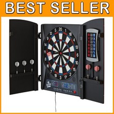 Fat Cat Electronic Soft Tip Dartboard with Cabinet