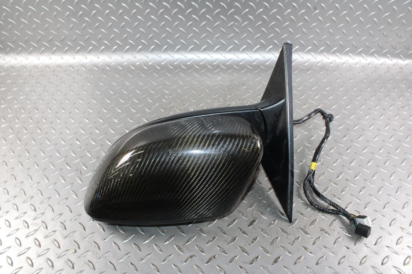 14-17 GHIBLI Nero Black Power Driver LH Heated OEM Door Mirror Carbon Cap OEM OE