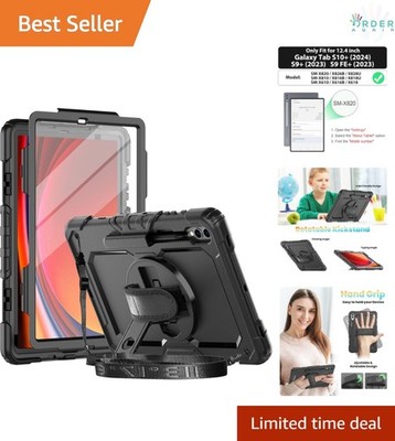 Tablet Case Heavy Duty Shockproof for Galaxy Tab S10+ 12.4 Inch with Screen P...