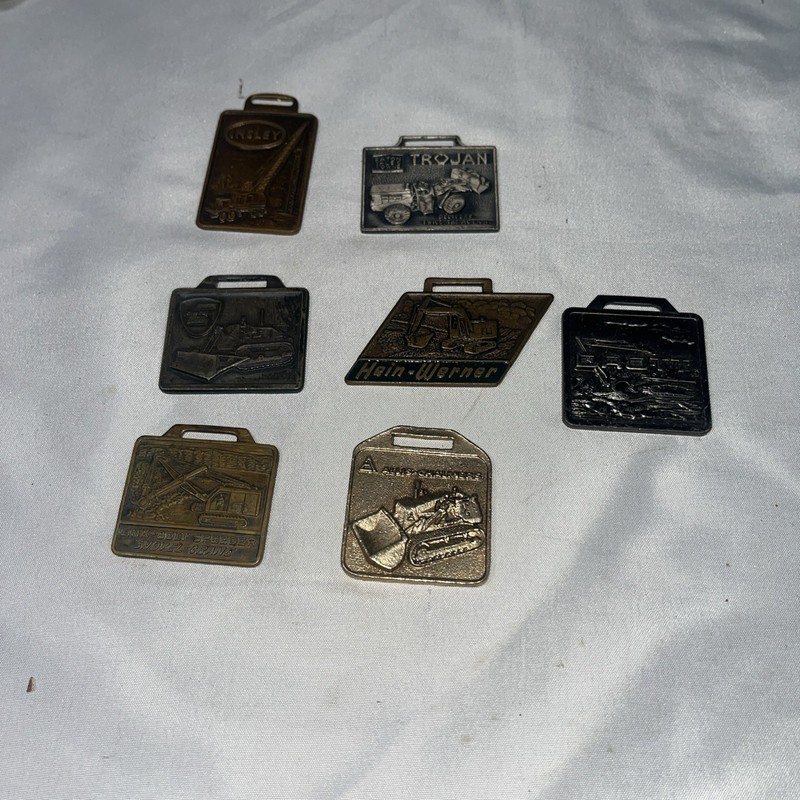 LOT of 7 ANTIQUE VINTAGE POCKET WATCH FOBS ASSORTED