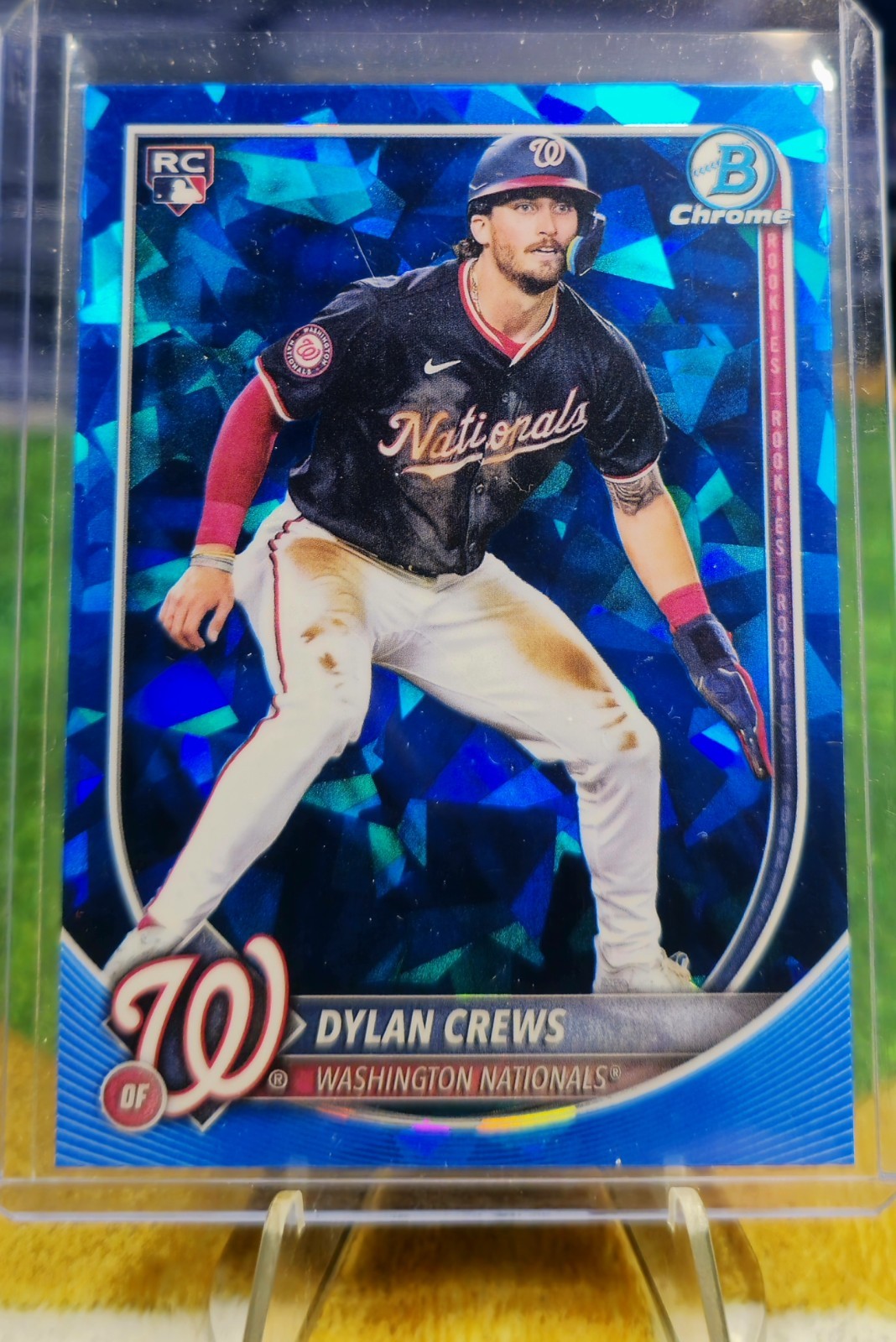 Dylan Crews 2025 Bowman Chrome Sapphire Edition Rookie #3 (RC) Nationals