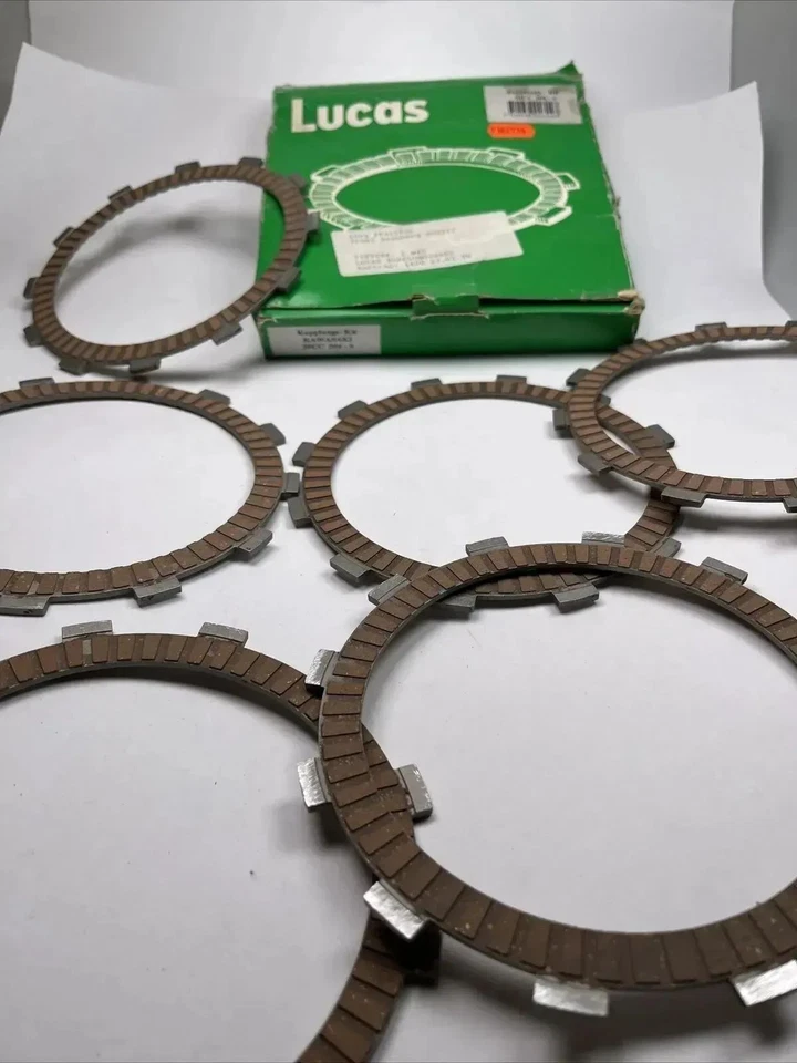 JUEGO DE 6 LÁMINAS DE EMBRAGUE KAWASAKI Z400 KZ400 TRW LUCAS MCC206-6 XX17107 Foto 2 de 4