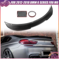 For 2012-2018 BMW 6 Series F06 M6 PSM Style Carbon Look Rear Trunk Spoiler Wing