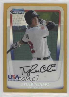 2011 Bowman Draft Chrome Prospects Gold Refractor 46/50 Tyler Alamo #BDPP92 4r3