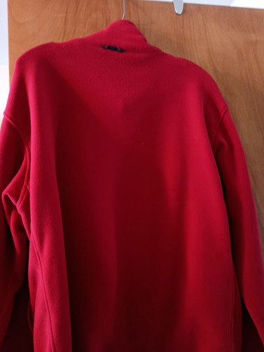 North Face Jacket Mens L Red/Gray Nylon Hyvent Hooded Waterproof Coat w re Liner - Picture 6 of 9