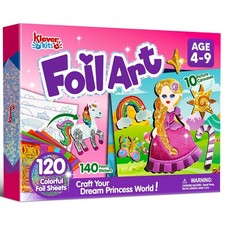 Klever Kits Prinzessinnen-Folienkunst-Set f&uuml;r Kinder &ndash; Bastelbedarf, sauberes