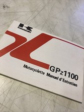 Manuel propriétaire moto Kawasaki GPz1100 A1 A2 ZX1100 Gpz ZX 1100 notice livret
