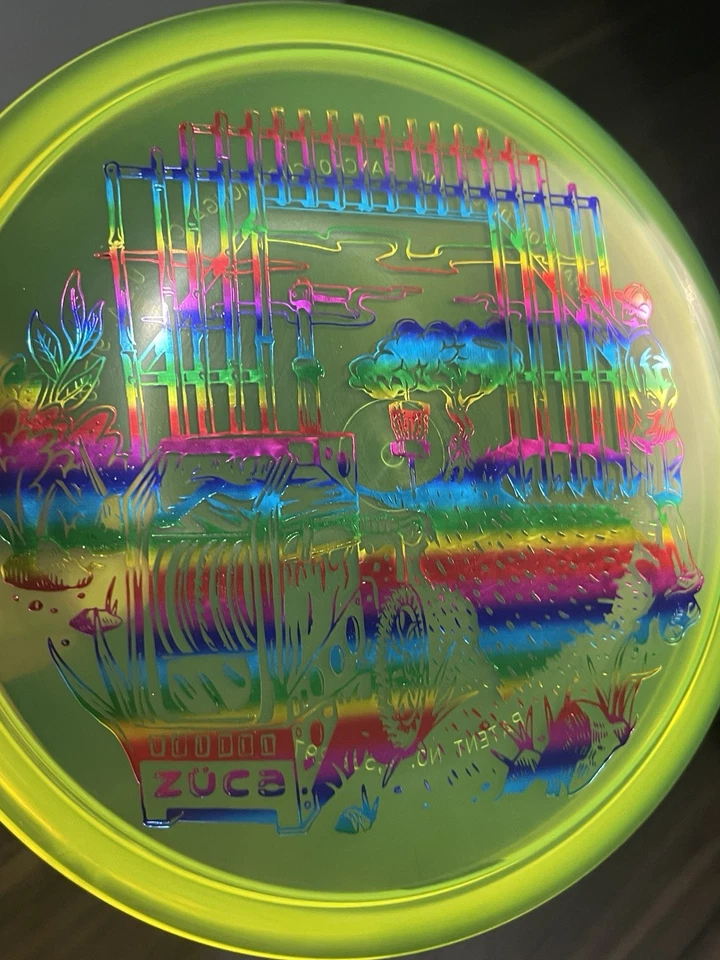 Innova Disc Golf Neon Yellow Colored 2023 USDGC CHAMP ROC HOLE 7 Zuca Cart 180g - Image 3 of 4