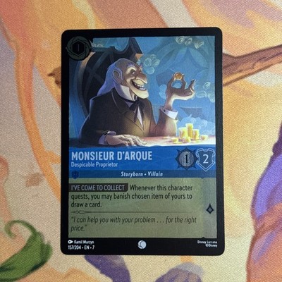 Monsieur D'Arque - Despicable Proprietor 157/204 Archazia's Island Cold Foil