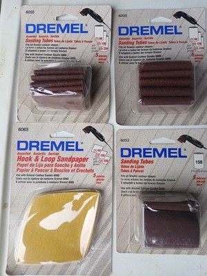 Dremel Sanding Tubes For Contour Sander 4 Assorted Packs Of 5. 80, 120, & 220...