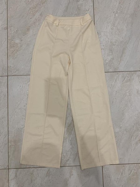 Women Shein Trousers Beige 36 / S / 44