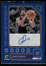 #SS-DRE Chris Duarte 2023-24 Donruss Optic #/25 Signature Series Blue