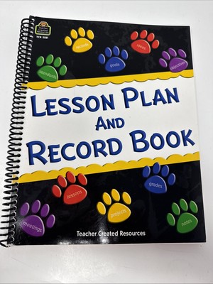 Lesson Plan and Record Book By Teacher Created Resources TCR2551 NEW
