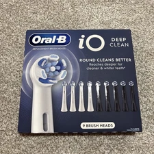 Oral-B up Brush Heads 9CT, White/Black, New Open-Box Costco Return Tested