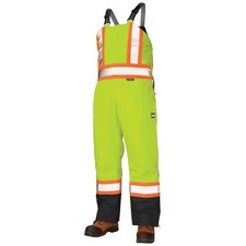 Tough Duck 3X Hi-Vis Insulated Bibs, Florescent Green S79821 Tough Duck S79821