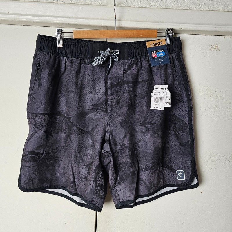 Pelagic Gyo Taku Fishing Shorts Size 32 – Lightweight, Quick-Dry, Offshore
